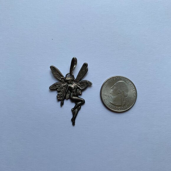 Sterling Silver Fairy Pendant - Picture 7 of 15